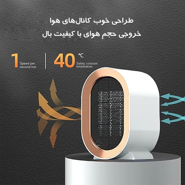 فن هیتر مدل برقی رومیزی Mini Air Heater 102970007